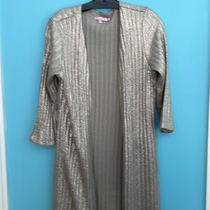 A beautiful Calypso gold sweater coat!